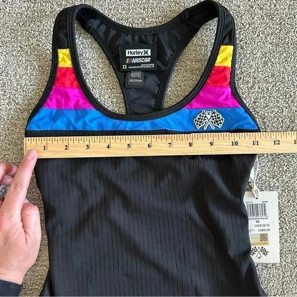 Hurley x NASCAR RIB CHEEKY RACERBACK ONE PIECE XS - Picture 5 of 9